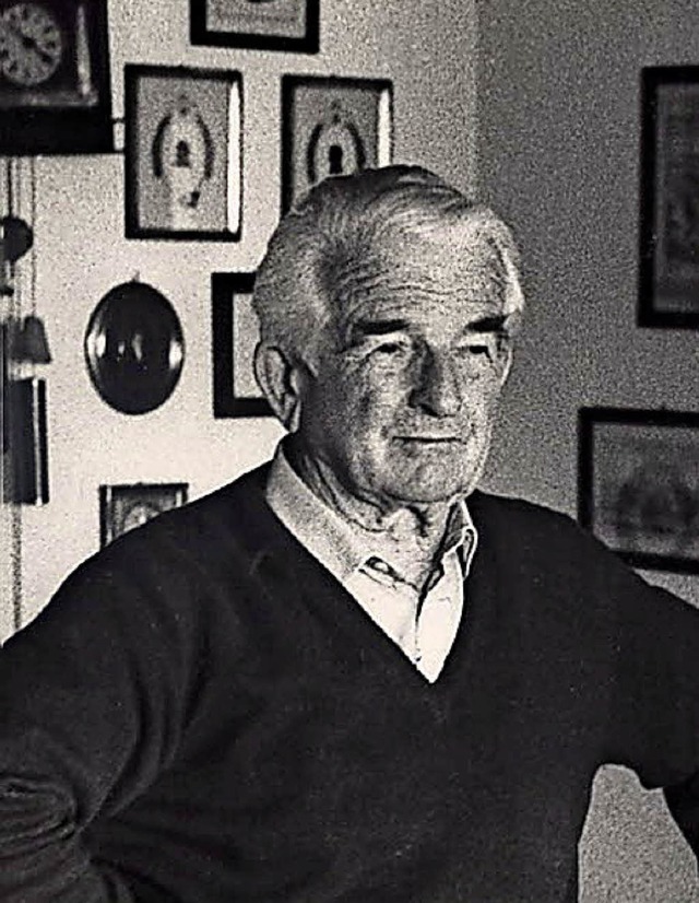 Karl Ahles (1905 bis 2000) hat die Kam...erte vor 60 Jahren ins Leben gerufen.   | Foto: ZVG