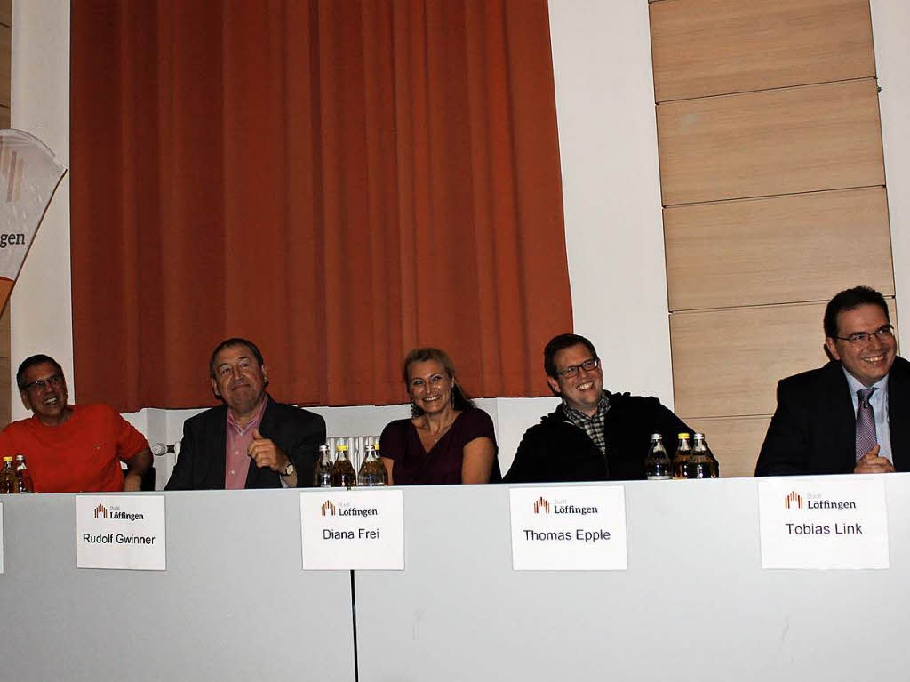 Auch die Jury um Martin Wunderle, Rudolf Gwinner, Diana Frei, Thomas Epple und Brgermeister Tobias Link (von links) hatte Spa bei der Show. 
