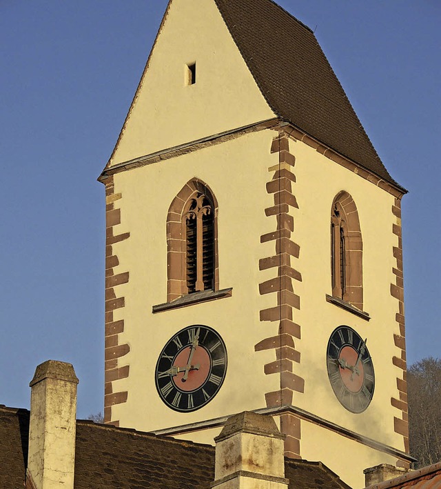 Turm der St. Leodegar-Kirche in Grenzach-Wyhlen   | Foto: Harry Wickert