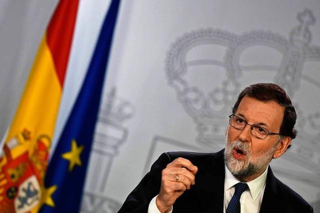 Rajoy kndigt Neuwahlen in Katalonien an - Dortige Regierung wird abgesetzt