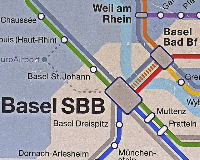 Das Herzstck verbindet die  Basler Bahnhfe unterirdisch.   | Foto: gra