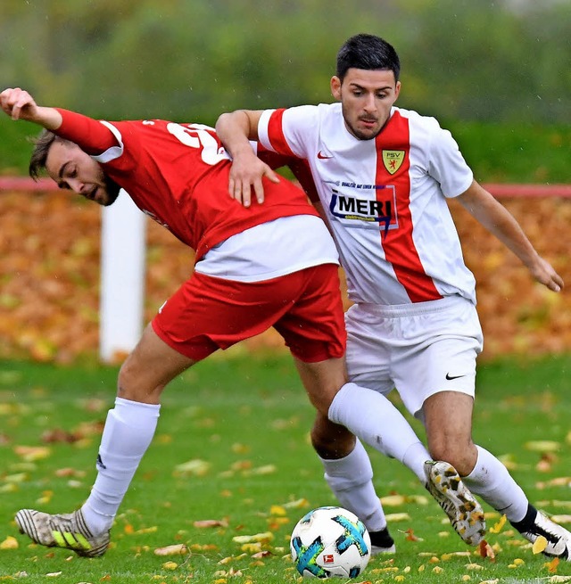 Durstrecke nach vier sieglosen Spielen...s) gegen Marco Gutmann, SV Kirchzarten  | Foto: Neithard Schleier