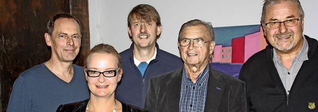Die Geehrten (von links): Hansfred Buc...t, Roland Fricker und Bruno Dettling.   | Foto: Gerd Leutenecker