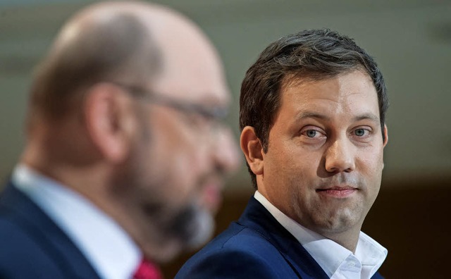 SPD-Chef Martin Schulz will Lars Kling...eralsekretr. Das gefllt nicht jedem.  | Foto: dpa