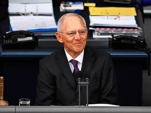 Wolfgang Schuble ist neuer Prsident des Deutschen Bundestags.  | Foto: dpa