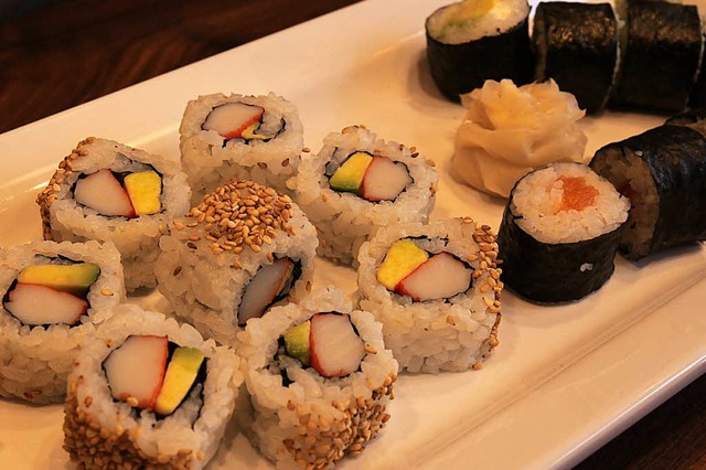 Frisch und lecker: Sushi aus der Susherei in der Bertoldstrae  | Foto: Gina Kutkat
