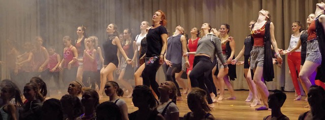 Grande finale: Zum Abschluss tanzten a...n die Boehle-Halle in eine  Tanzparty.  | Foto: Katharina Bchle