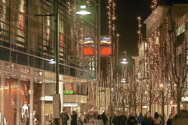 Mehr als 22 000 Lichtpunkte erhellen die Innenstadt