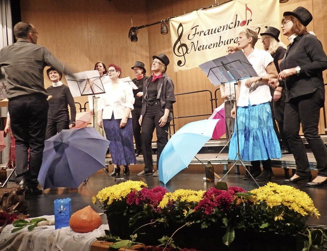 Hhepunkt beim Konzert des Neuenburger... war das furiose Mary-Poppins-Medley.   | Foto: Bianca Flier