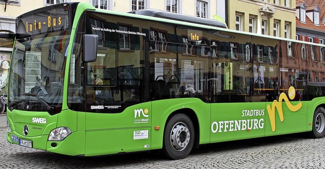 &#8222;Klimaschutzgrn&#8220; heit  die Farbe der neuen Stadtbusse  | Foto: Reinbold