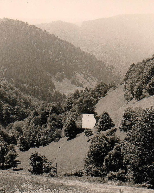 Der Wlderhof im oberen Nonnenbachtal, wo die Wanderroute 1932 vorbeifhrte.   | Foto: Archiv Hans-Jrgen Wehrle