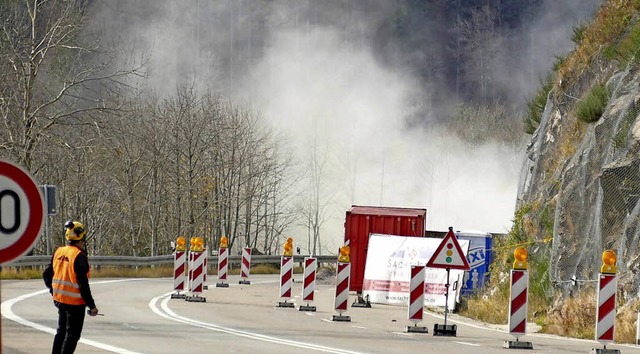 Sprengung Feldberg  | Foto: Dirk Sattelberger