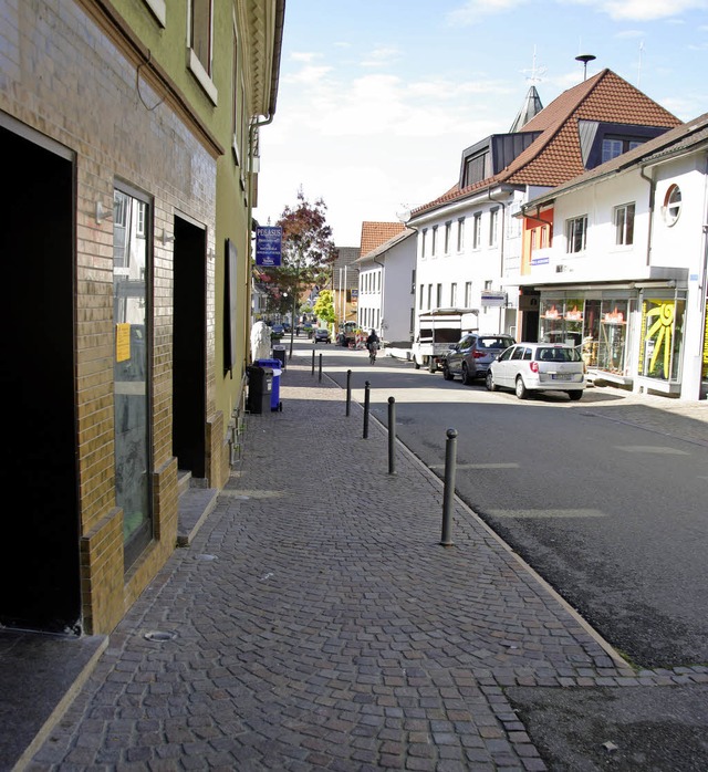 Auch die Situation in der Hauptstrae ...ema bei der Brgerbeteiligung werden.   | Foto: Martin Pfefferle