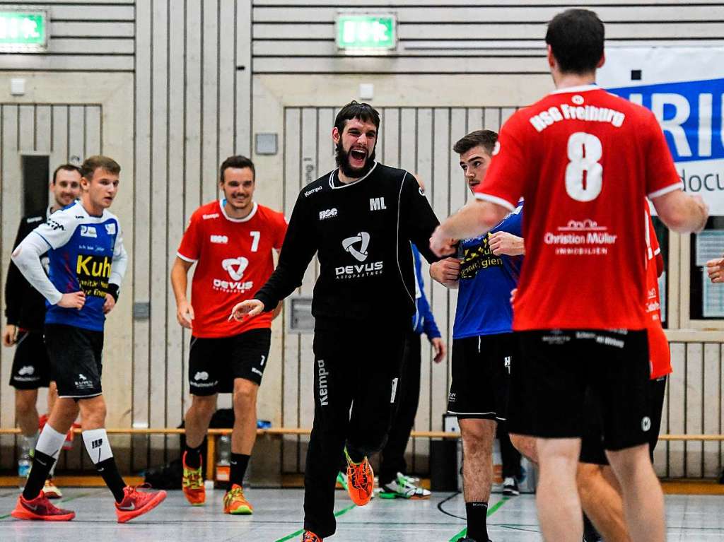 Impressionen rund um das Stadtderby in der Landesliga der Mnner zwischen der HSG und der HU Freiburg in der Gerhard-Graf-Halle.