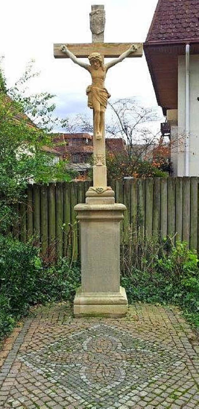 Das Wegkreuz in Bad Krozingen an der Schwarzwaldstrae/Ecke Akazienweg  | Foto: Privat