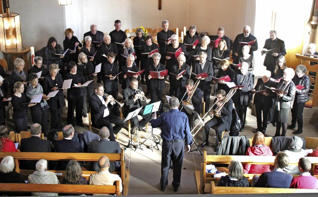 Kantorei Grenzach und  der liturgische...m die Urausffhrung der neuen Kantate.  | Foto: Rolf Reimann