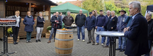 Jechtingen. WG-Geschftsfhrer Roland ...bei der Erffnung des Herbstfest 2017.  | Foto: Roland Vitt