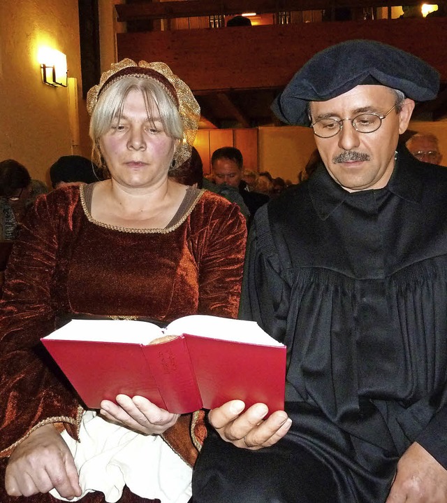 Die Bibel im Blick: Katharina und Mart...ch von  Leo Rommel und Petra Rombach.   | Foto: Heidrun Simoneit