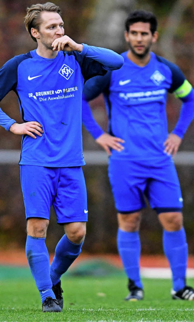 Florian Heitzmann und Ranil Weerakkody...;s nichts mit dem zweiten Saisonsieg.   | Foto: Patrick Seeger