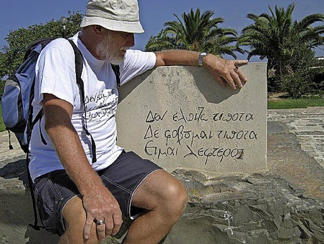 SonstnochwasGrab von Nikos Kazantzakis auf Kreta  | Foto: Ludwig Flaig