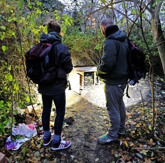 Straensozialarbeit geschieht oftmals an verborgenen Pltzen.   | Foto: Sebastian Willnow (dpa)