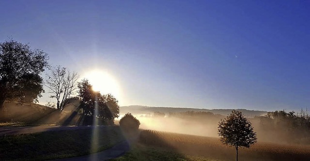 Das Wetter im Oktober in Ettenheim (im... Rckhaltebecken) und Ettenheimmnster  | Foto: Patrick Ohnemus