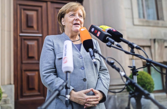 Bundeskanzlerin Merkel glaubt, &#8222;...e Enden zusammenbinden knnen&#8220;.   | Foto: dpa