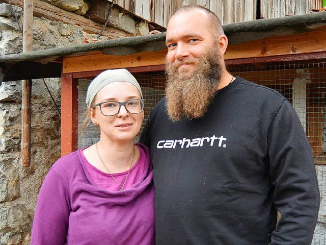 Seit fnf Jahren betreiben Kathrin und... einen Gnadenhof fr Tiere in Beuggen.  | Foto: Danielle Hirschberger