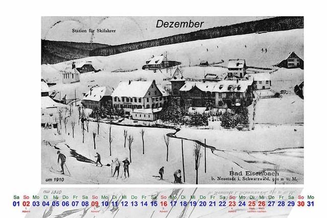 Oberbrnder Uhrmacherzunft gibt Kalender mit historischen Postkartenmotiven heraus