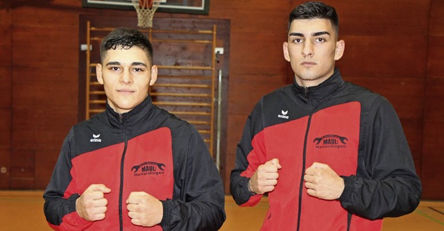 Zwei junge Box-Talente:  Berkan Sahin (links) und Akin Aygn   | Foto: Hassler