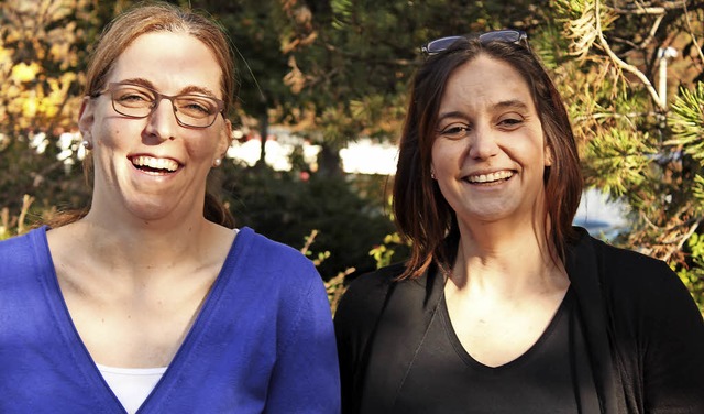 Neu an der Gewerbeschule Schopfheim: A...Goldschmidt (links) und  Sonja Esser.   | Foto: Privat
