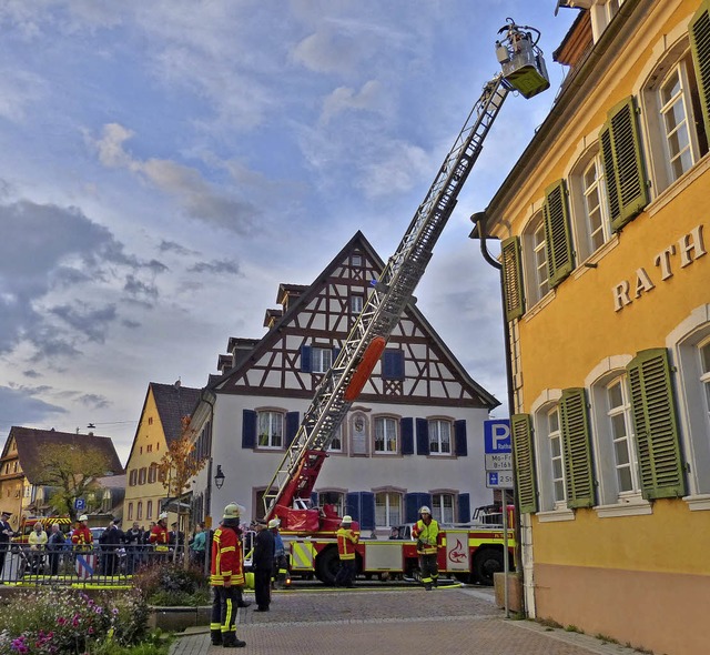 Hauptbung Feuerwehr Teningen  | Foto: Aribert Rssel