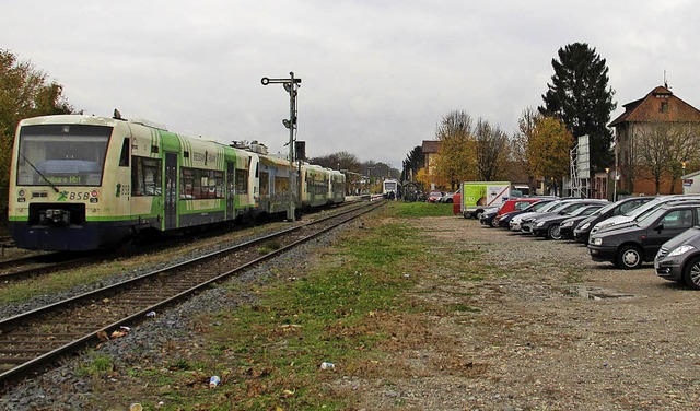 Bebaubar? Die Flche am Bahnhof in Gottenheim  | Foto: Mario Schneberg