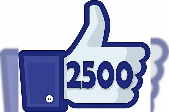 Vielen Dank fr 2500 Likes bei Facebook!