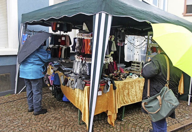 Zahlreiche  Schirmherren (und -frauen) waren anfangs in Elzach unterwegs.  | Foto: Bernd Fackler