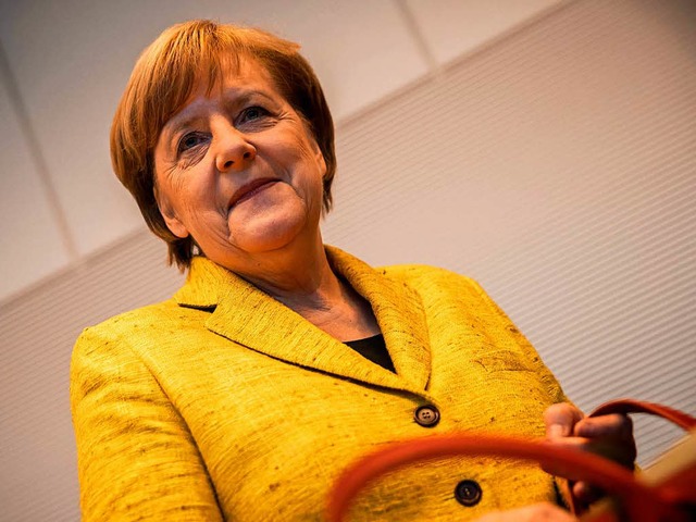 Kanzlerin Angela Merkel hat erstmals ... fr die Jamaika-Sondierungen genannt.  | Foto: dpa