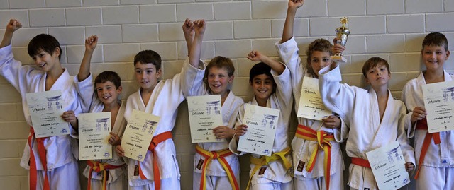 <BZ-FotoAnlauf>Judoschule Haltingen:</...oAnlauf> Die U12 ist auf Erfolgskurs.   | Foto: Privat