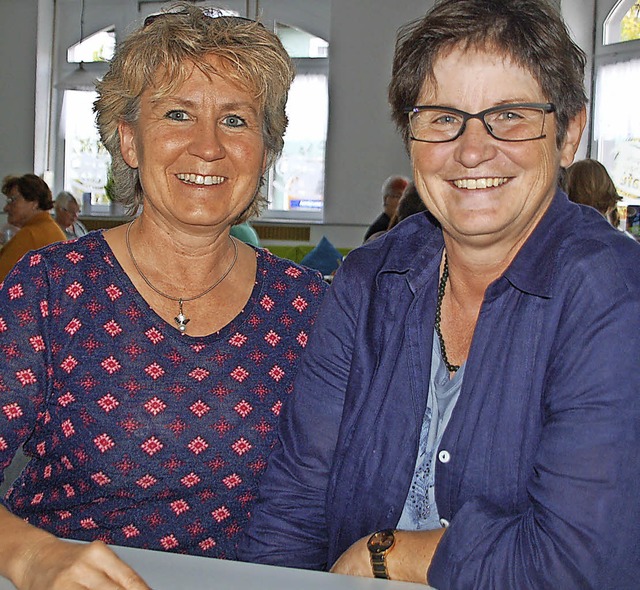 Heidi Kuder (links) und Silvia Gerbode  | Foto: Petra Wunderle
