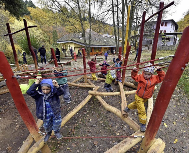 Vielfltige Bewegungsanregungen bietet...neue, groflchige Kletterlandschaft.   | Foto: Thomas Kunz