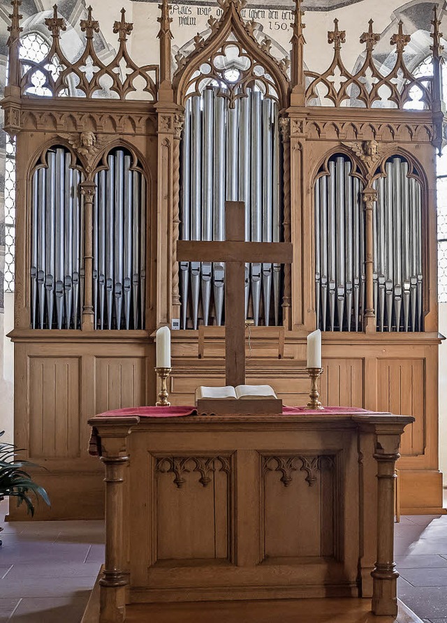 Die Orgel, wenn alles am rechten Platz ist  | Foto: Gnter Schoch/zvg