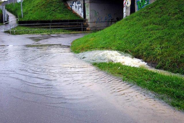 Schwrstadt: Starker Regen mit Folgen