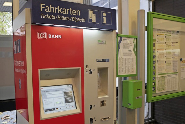 Der Automat im Lahrer Bahnhof  | Foto: Christoph Breithaupt