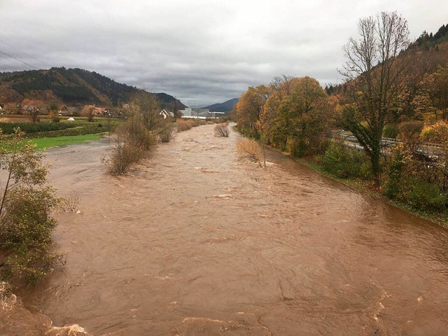 Hochwasser der Elz  | Foto: Feuerwehr Waldkirch