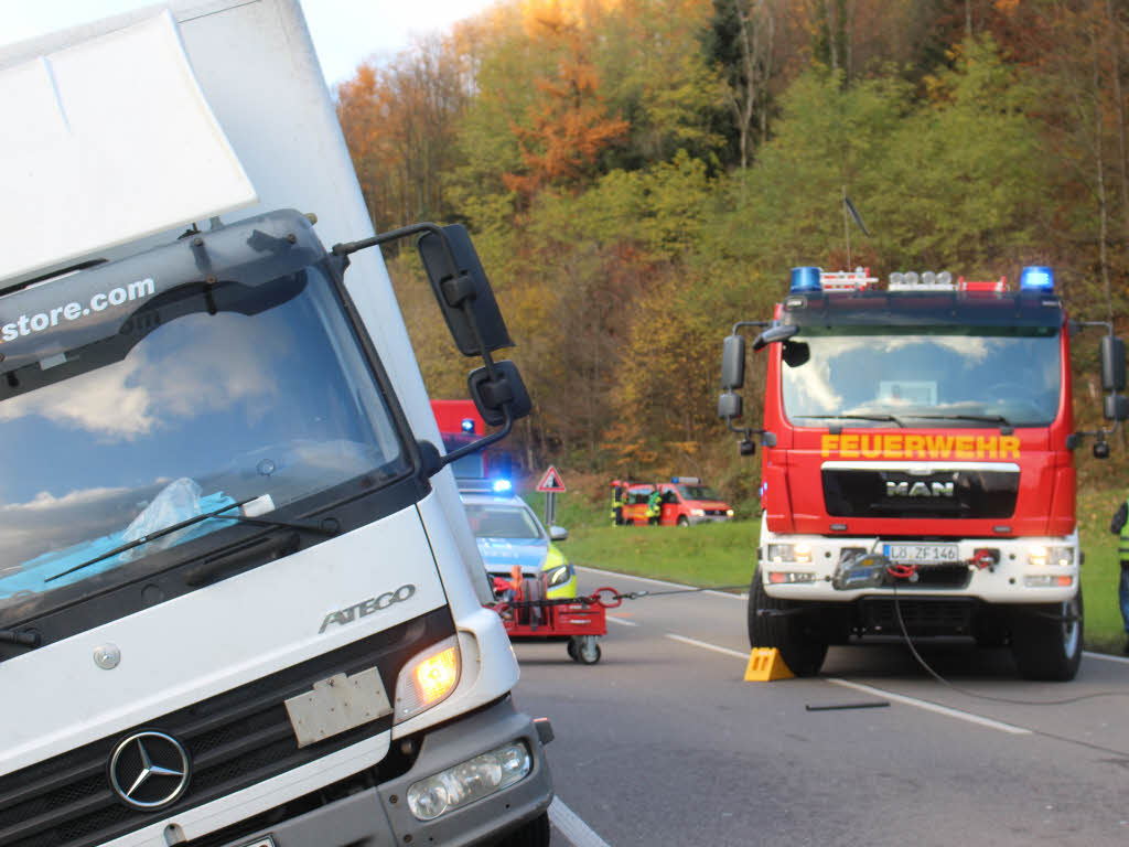 Nach Lkw-Unfall: Die B 317 Bei Zell Ist Wieder Frei - Zell Im Wiesental ...