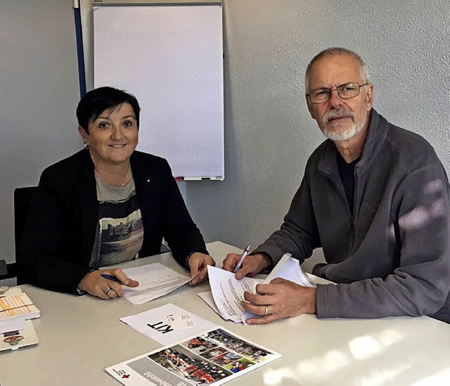 Das Kriseninterventionsteam des DRK-Kr...: Margarete Lenz und Andreas Wagner.    | Foto: DRK