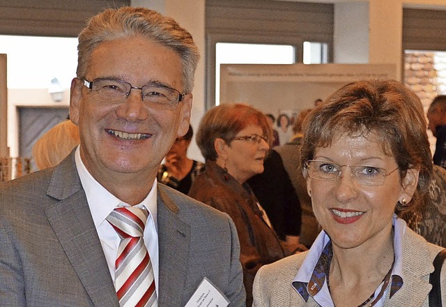 Vorsitzender Klauspeter Huck konnte Sc...ann bei der 15-Jahres-Feier begren.   | Foto: Britta Wieschenkmper