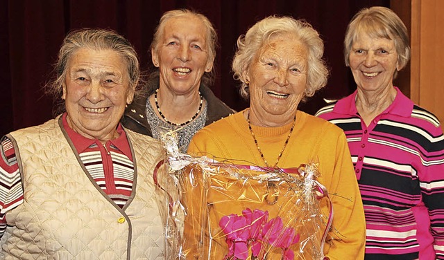 von links Maria Schuler, Pauline Zhringer, Irmgard Bauer und Helga Potowski.  | Foto: Eva Korinth