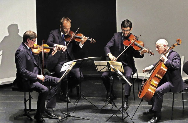 Das Quatuor Danel mit Marc Danel, Gill...itch in Badenweiler bei den Musiktagen  | Foto: Dorothee Philipp