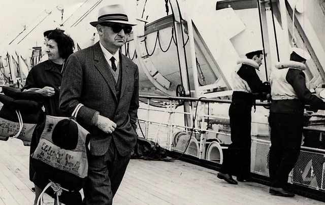 Hermann Kesten und seine Frau Toni 1965 am Hafen von Quebec  | Foto: Nachlass Hermann Kesten