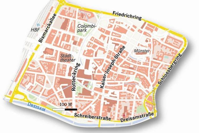 Knstler fertigt ein Blinden-Tastmodell fr die Innenstadt